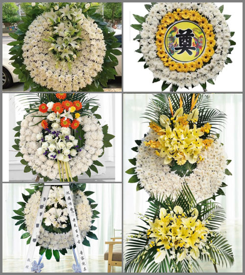 山西晋中昔阳县西寨乡七截村花圈速递